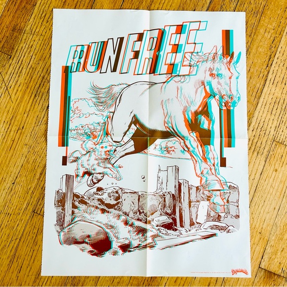 Dynamite Magazine Scholastic 3D Poster Book ALL 6 Posters Neal Adams NO GLASSES - Picture 6 of 10